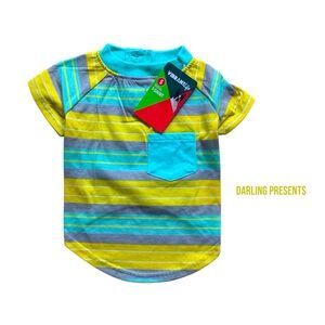 Vibrant Life Stripped Tee Shirt Dog Multi Size S